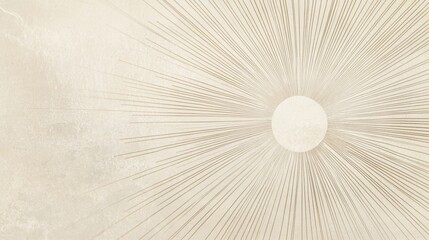 Modern minimalist sunburst line art for stunning digital visuals and bright environments