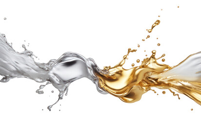 Silver and gold splash abstract accessories accessory.