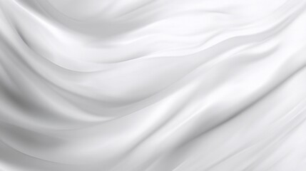 Obraz premium White fabric drapes softly, elegant folds, background texture, design element