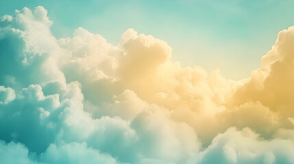 watercolor blend in light pastel yellow and sky blue 