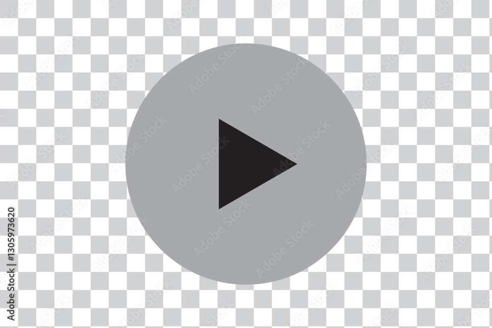 Aufkleber play video sign or button vector. transparent play button isolated on transparent background. vector