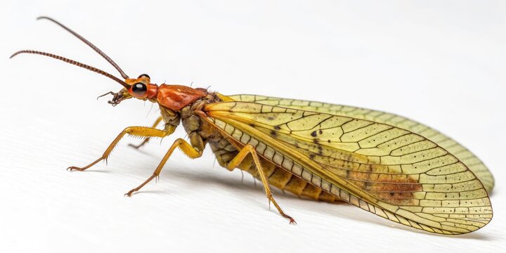 Vintage Dobsonfly Photography: Giant Water Bug Macro Insect Closeup