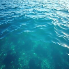 Obraz premium Deep azure bay, subtle wavelets, seamless repeat , background texture, photography