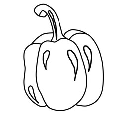 line art paprika