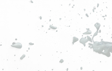 White bubble foam fly in many shape form and splashing in air. Bubble foam use to clean wash toilet kitchen bathroom. Black background isolated, texture element object