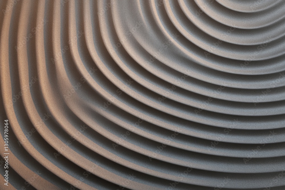 Poster clean depiction of concentric circles fading outward representing flow of time in minimalistic abstr
