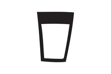 コップに入った牛乳のイラスト