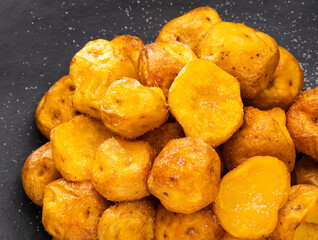 Solanum phureja - Fried creole potatoes with salt, very popular in Latin American cuisine.