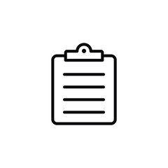 Clipboard icon. clipboard line icon vector	