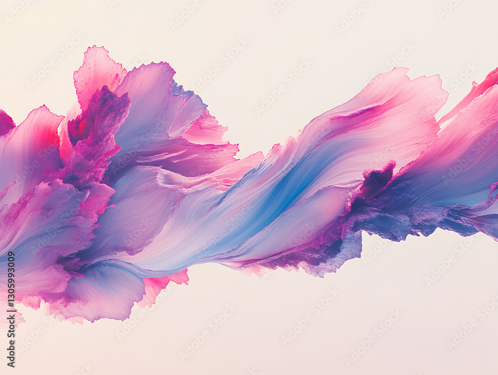 Poster dynamic abstract color wave art studio digital artwork bright environment close-up creative expressi