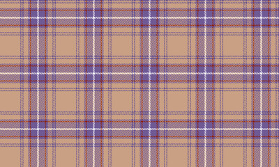 Seamless plaid pattern, red, purple, white, suitable for designing clothes such as skirts and pants to create a striking and modern look, vector illustration.