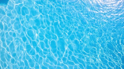 Obraz premium Refreshing swimming experience backyard digital art serene topdown view crystal clear water