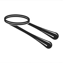 Gymnastic Rhythmic Hoop Silhouette vector illustration