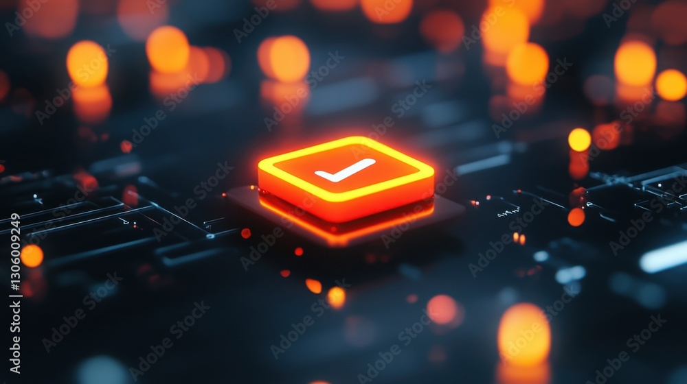 Poster floating pencil icon transitioning into a blinking cursor, smooth animation effect