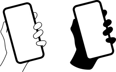 smartphone vector on white background