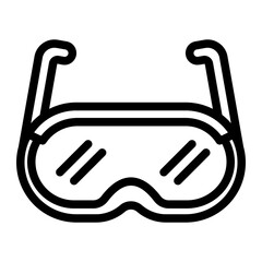 goggle Line Icon