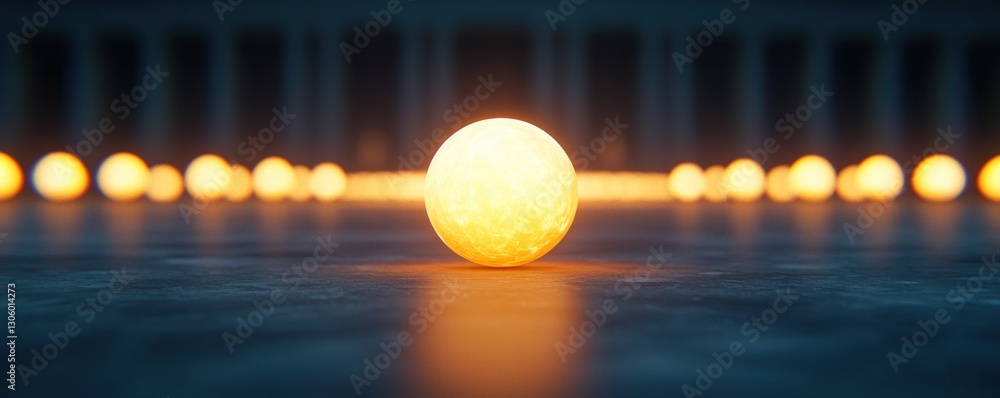 Poster national assembly law making concepts. glowing spheres arranged in a dark space create a mesmerizing
