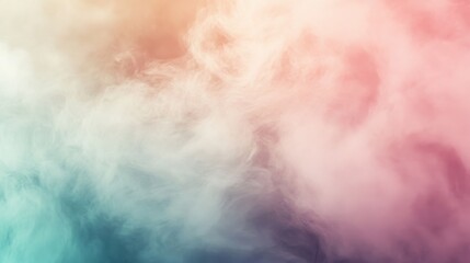 Fototapeta premium Abstract Image of Swirling Smoke with Pastel Color Gradient
