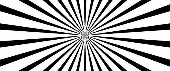 Abstract black and white Sunburst background. It used for Web, Mobile Applications, Desktop background. 