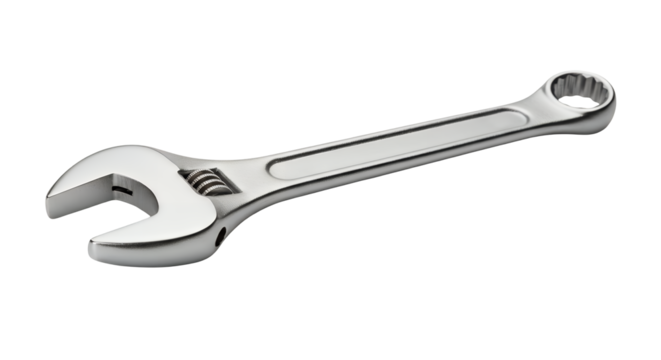Adjustable Wrench Tool Close Up for Plumbing and Mechanical Work