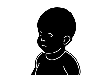 Baby Silhouette vector illustration