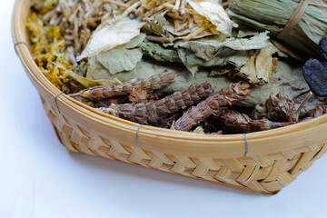 Chinese herbal ingredient set for mixed herbs cooling tea