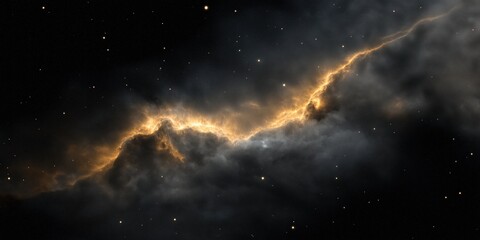 This stunning astrophotography image showcases a brilliant nebula illuminated by cosmic light, representing the beauty and mystery of the universe beyond our world.