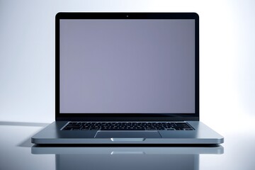 Laptop Notebook isolate blank screen display mockup pc. 