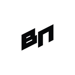 BN monogram logo design letter text name symbol monochrome logotype alphabet character simple logo