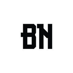 BN monogram logo design letter text name symbol monochrome logotype alphabet character simple logo