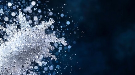 Sparkling Water Droplets Abstract Background  Bokeh Lights  Clean Texture  Design Element