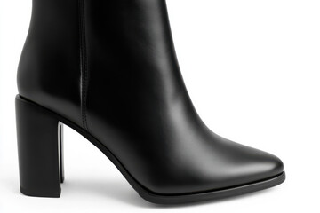 Black Chunky Heel Ankle Boots