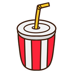 soda drink beverage icon illustration