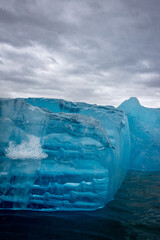 Blaues Eis in Gletscherbucht