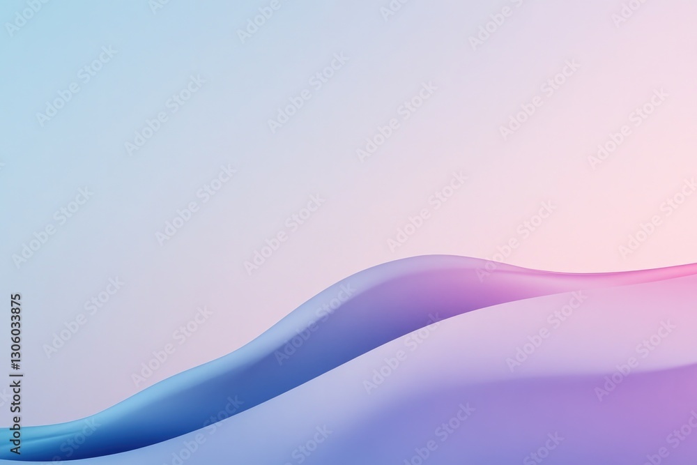 Poster abstract gradient transitioning from deep violet to soft pastel hues creating serene ambiance