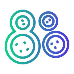 amoeba Line Gradient Icon