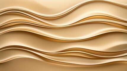 Obraz premium Elegant Golden Waves Seamless Texture Decorative Artistic Design Pattern Fluid Background Ornament