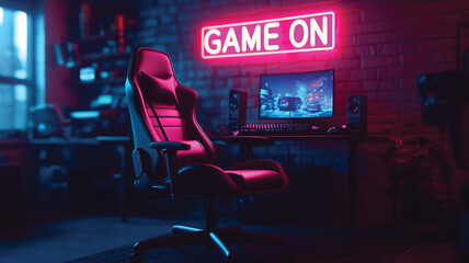 Ultimate Gaming Setup – Neon Lit Gamer’s Paradise