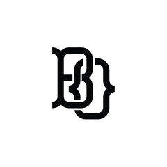 BO monogram logo design letter text name symbol monochrome logotype alphabet character simple logo