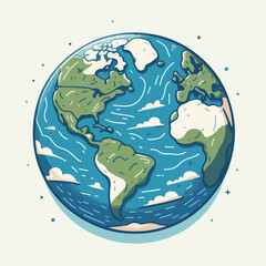 earth vector illustration