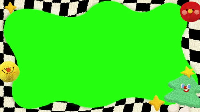 racing flag background green screen