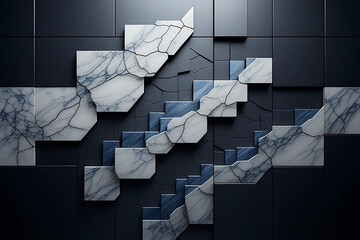 3d render of a crumpled paper