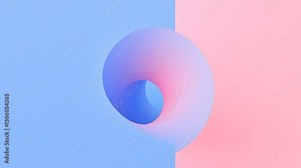 Poster a colorful abstract swirl transitions across different background colors