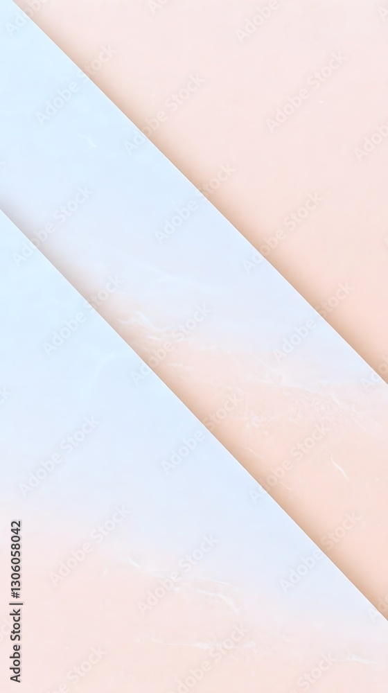 Poster abstract diagonal composition featuring multiple gradients of varying pastel colors