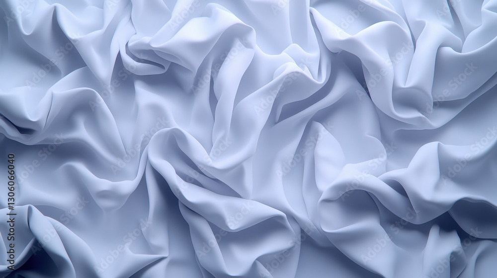 Poster a soft and elegant white fabric draped gracefully over a surface creating a luxurious and inviting a