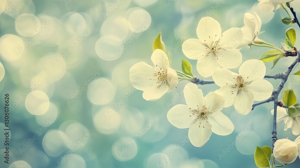 Poster a serene light background with soft glowing effects and faint reflections, offering a calm and neutr