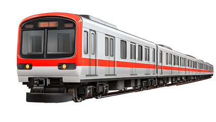 Obraz premium commuter train on transparent background