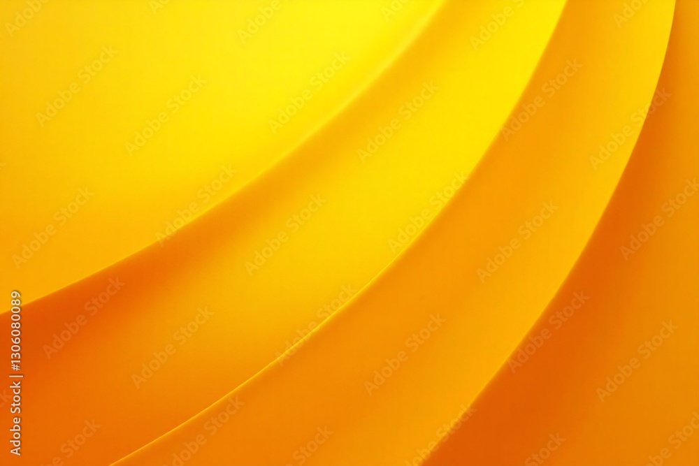 Aufkleber warm yellow curved background with smooth waves and soft texture