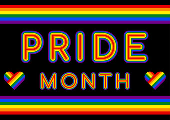 Pride month background. Celebration and commemoration of lesbian, gay, bisexual, and transgender pride concept. LGBT Pride Month.happy pride day.