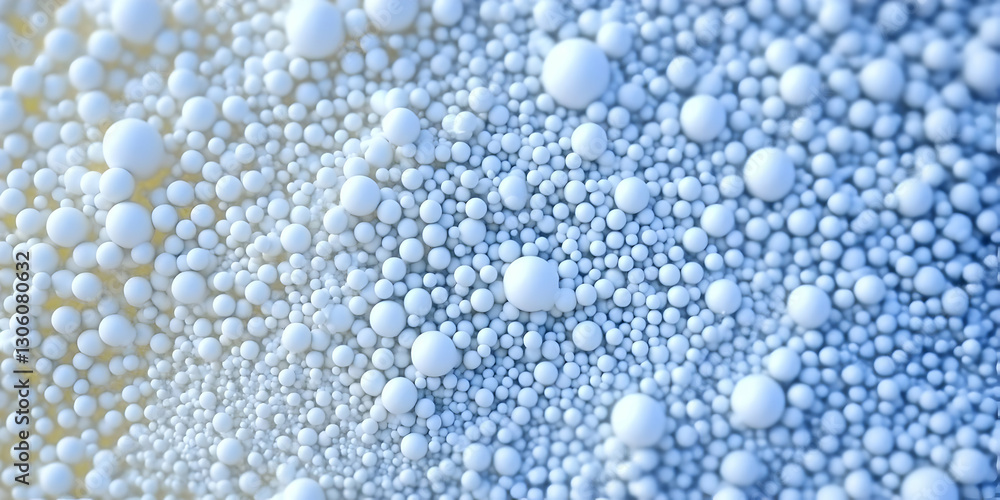 Aufkleber 3d abstract blue white sphere texture background macro pattern design